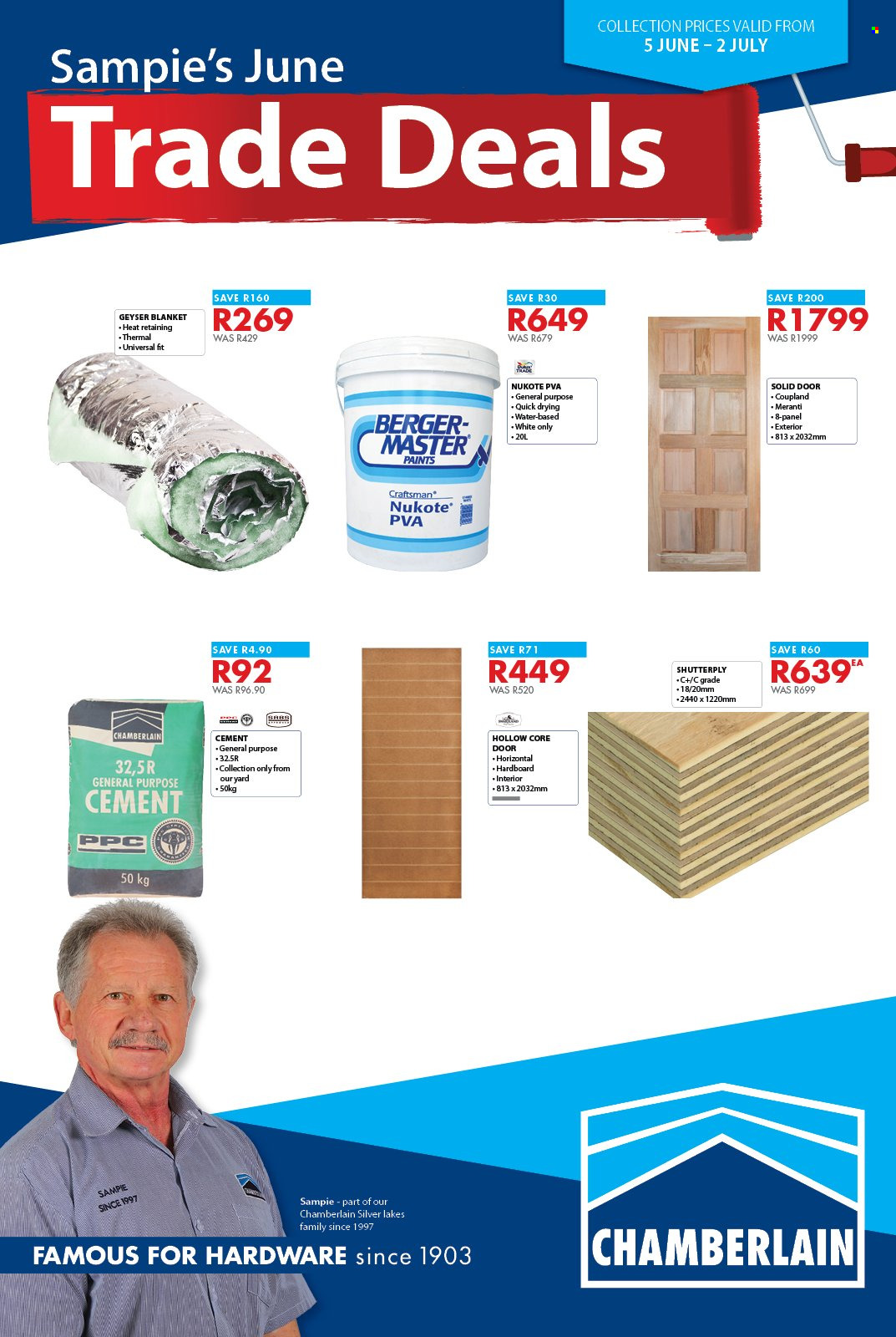 Chamberlain specials - 05/06/2023 - 02/07/2023. Page 1