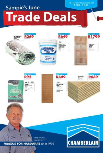 Chamberlain catalogue  - 05/06/2023 - 02/07/2023.
