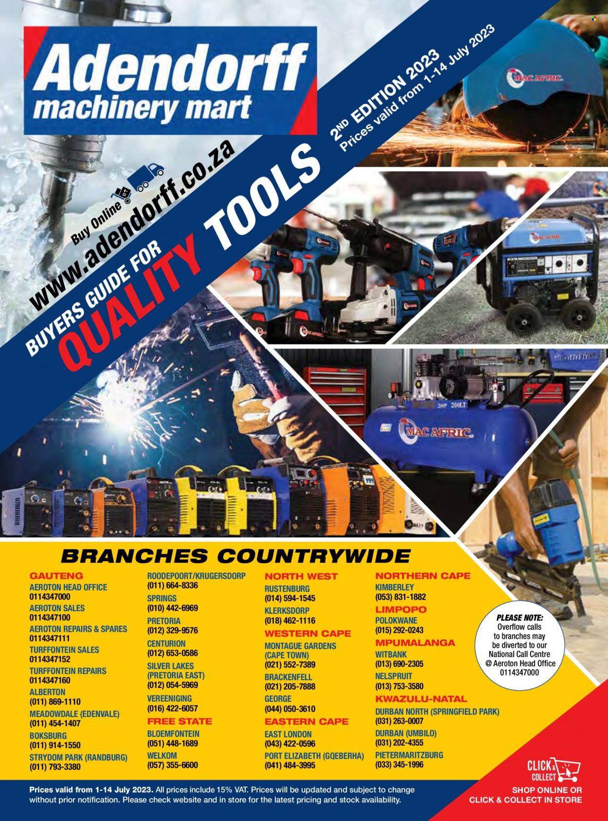 Adendorff Machinery Mart specials - 01/07/2023 - 14/07/2023. Page 1
