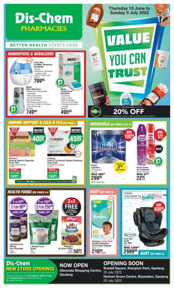 Dis-Chem catalogue  - 15/06/2023 - 09/07/2023.