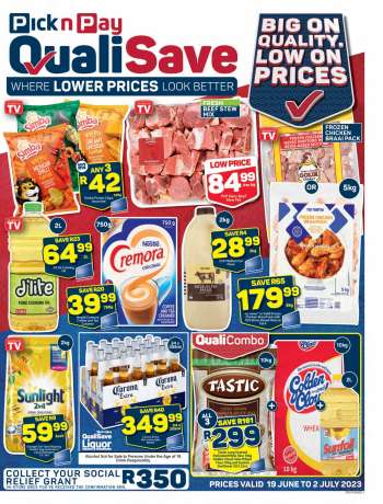 Pick n Pay QualiSave catalogue  - 19/06/2023 - 02/07/2023.