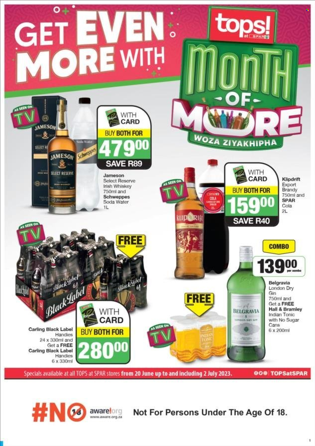 TOPS at SPAR specials - 20/06/2023 - 02/07/2023. Page 1
