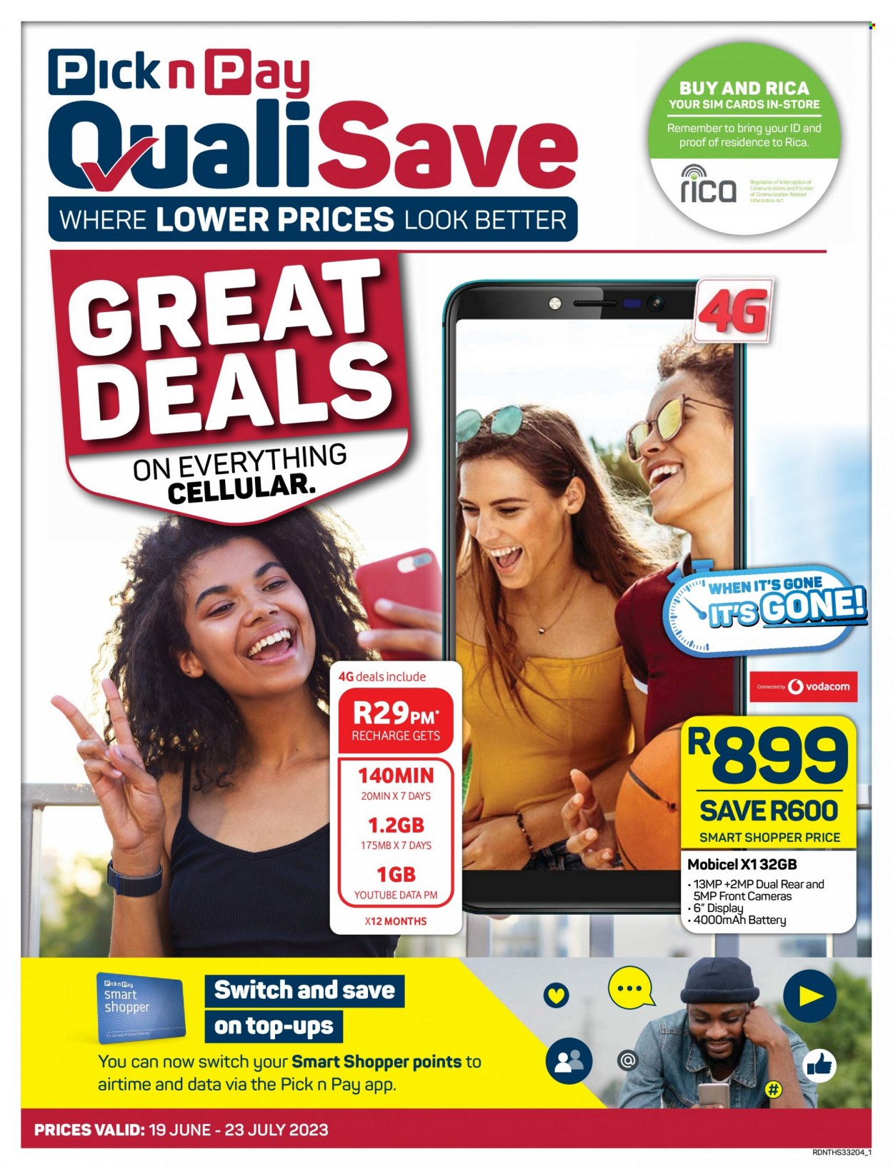 Pick n Pay QualiSave specials - 19/06/2023 - 23/07/2023. Page 1