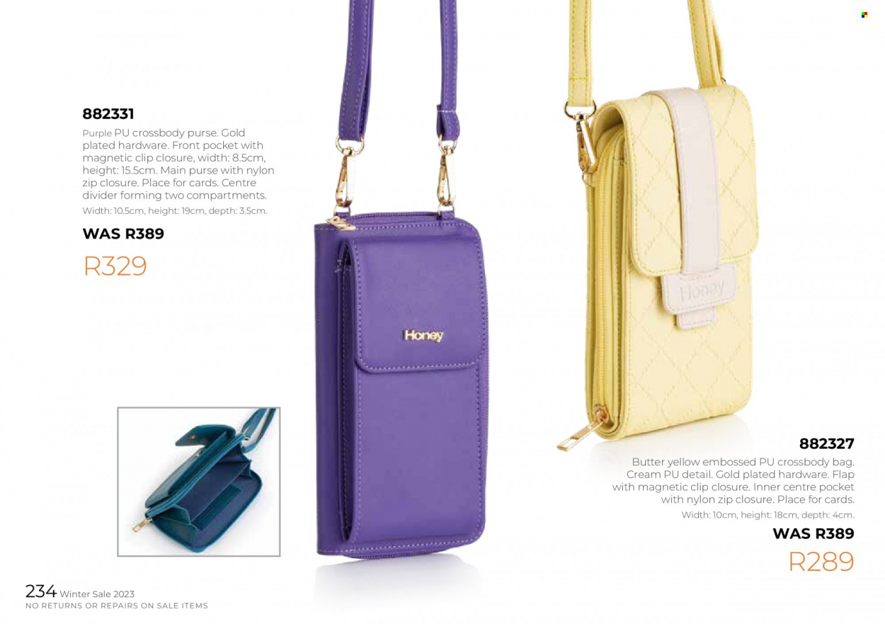 Honey specials. Page 236