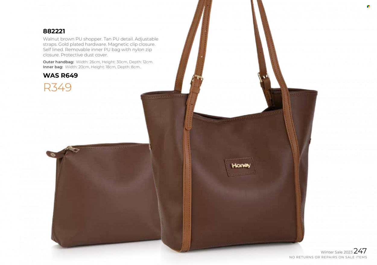 Honey specials. Page 249