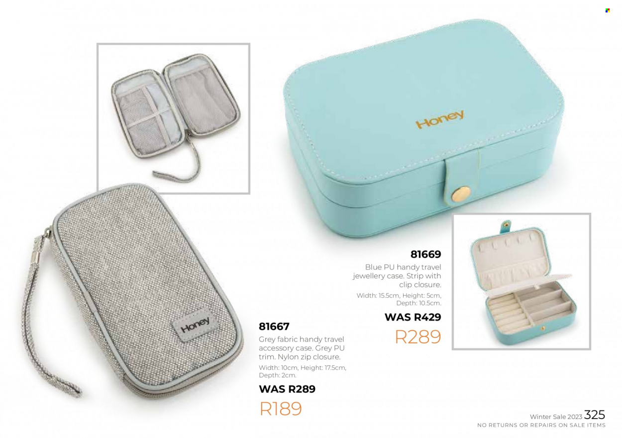 Honey specials. Page 327