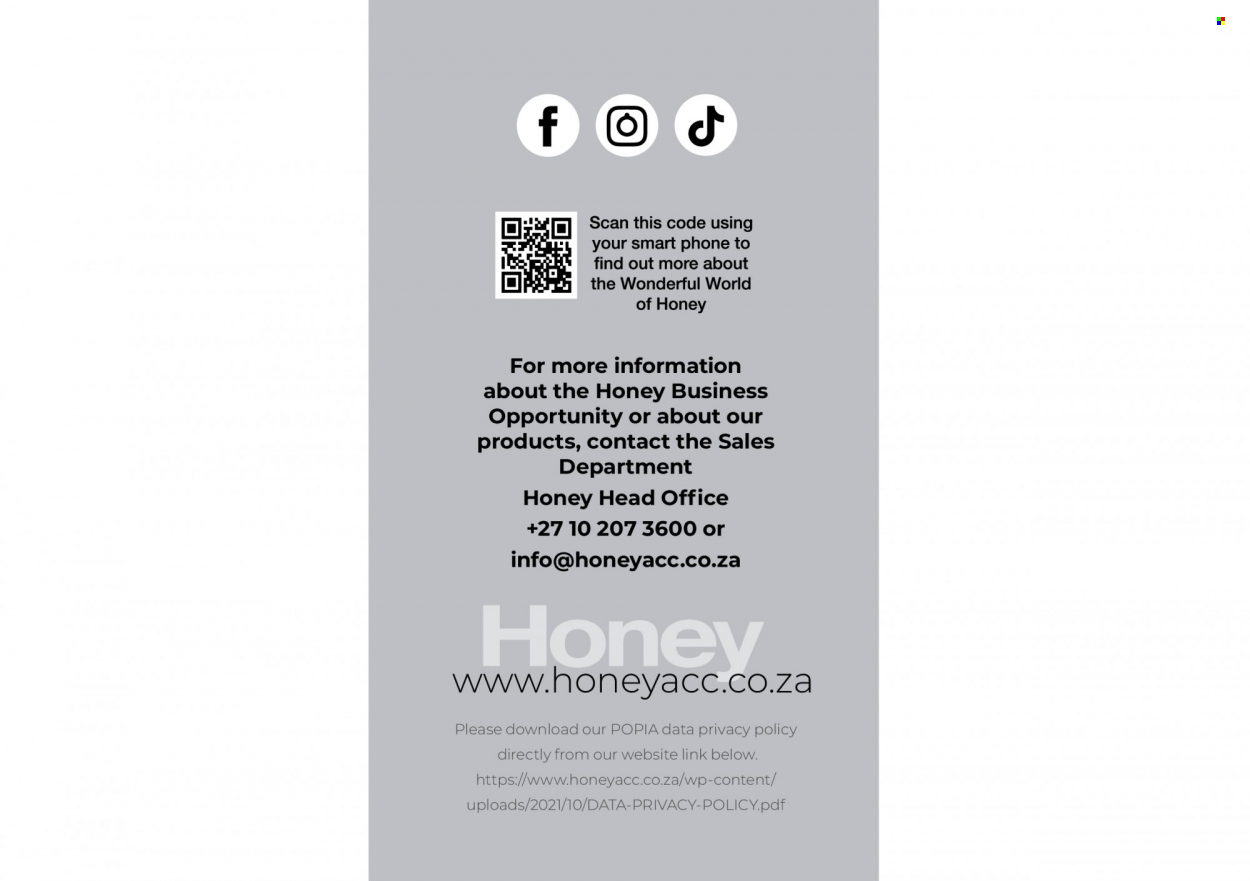 Honey specials. Page 344