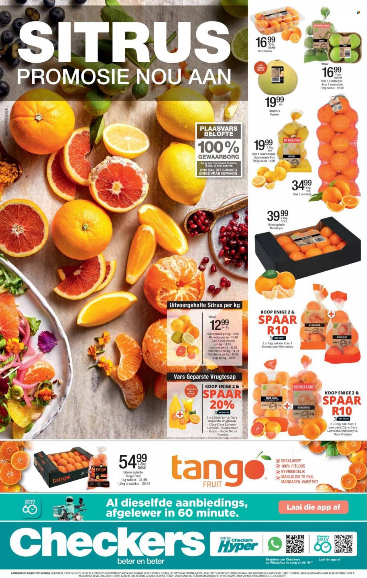 Checkers specials - 26/06/2023 - 02/07/2023. Page 1