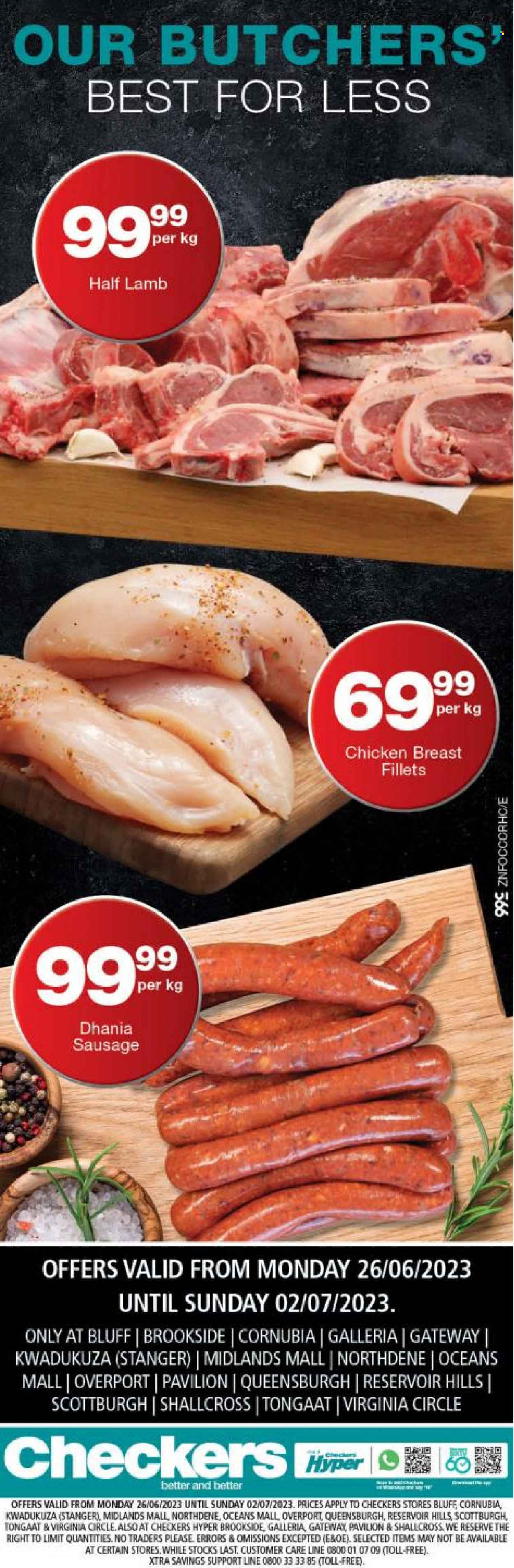 Checkers specials - 26/06/2023 - 02/07/2023. Page 1