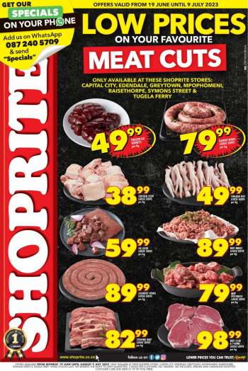 Shoprite catalogue  - 19/06/2023 - 09/07/2023.