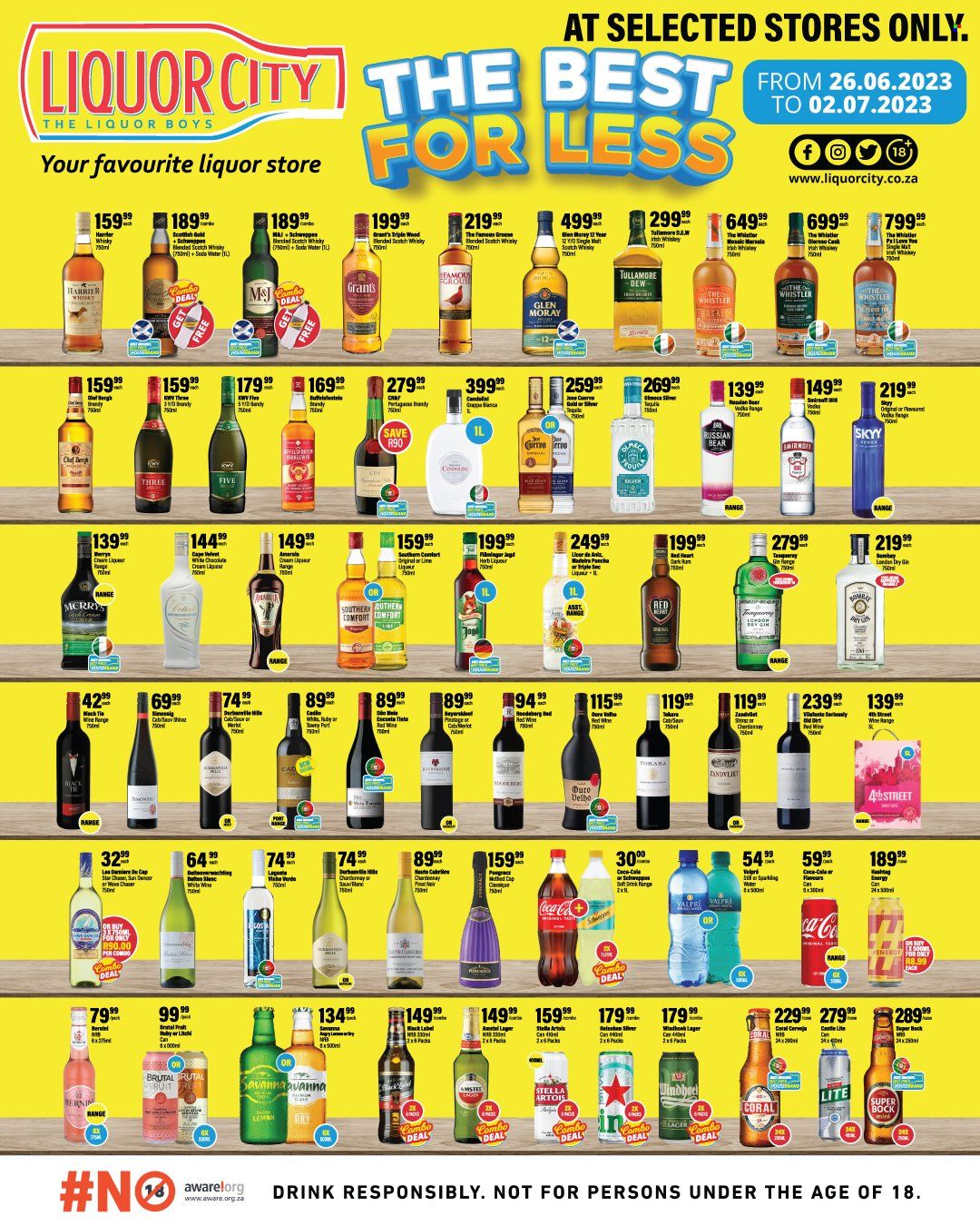 Liquor City specials - 26/06/2023 - 02/07/2023. Page 1