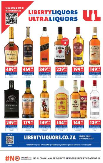 Liberty Liquors catalogue  - 01/07/2023 - 16/07/2023.