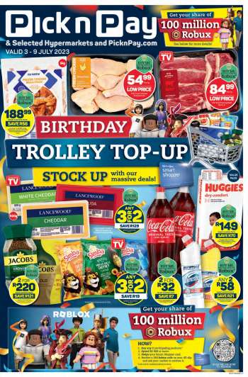 Pick n Pay catalogue  - 03/07/2023 - 09/07/2023.