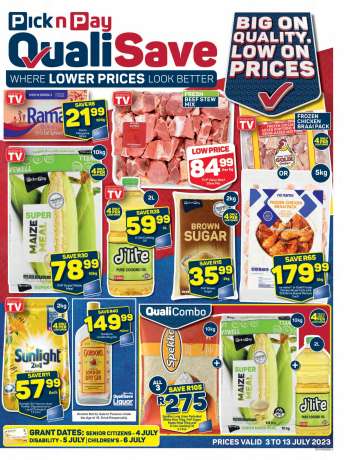 Pick n Pay QualiSave catalogue  - 03/07/2023 - 13/07/2023.