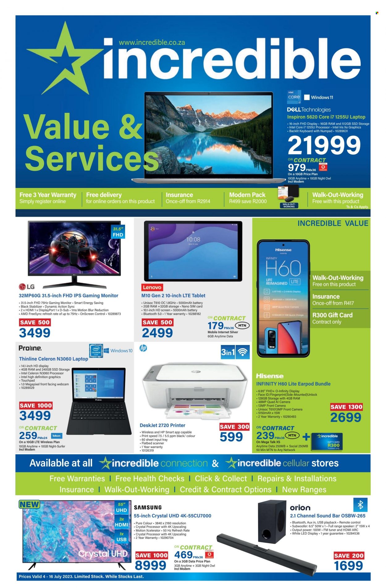 Incredible Connection specials - 04/07/2023 - 16/07/2023. Page 1
