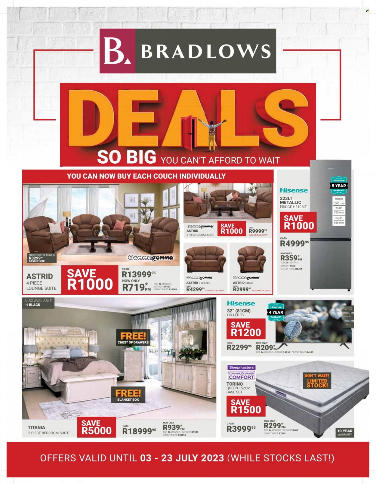 Bradlows specials - 03/07/2023 - 23/07/2023. Page 1