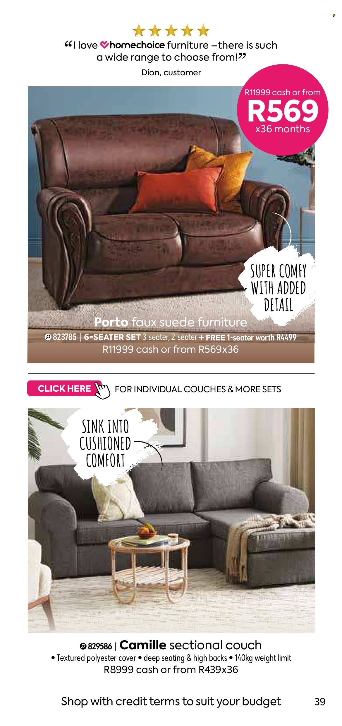 HomeChoice specials. Page 39