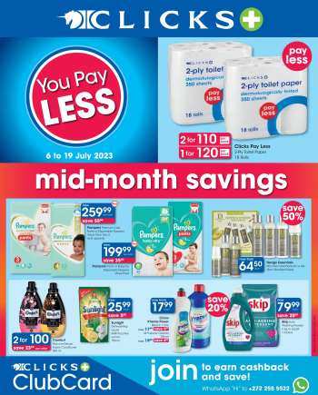 Clicks catalogue  - 06/07/2023 - 19/07/2023.