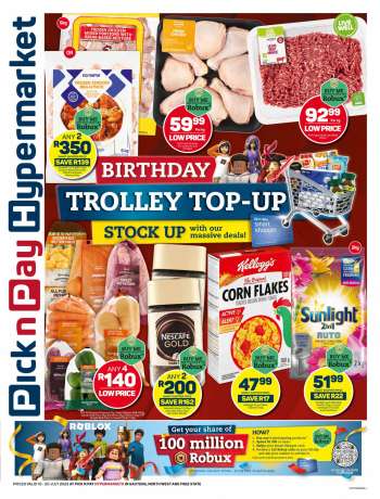 Pick n Pay Hypermarket catalogue  - 10/07/2023 - 20/07/2023.