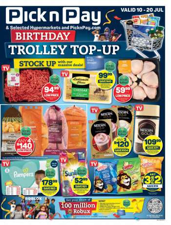 Pick n Pay catalogue  - 10/07/2023 - 20/07/2023.