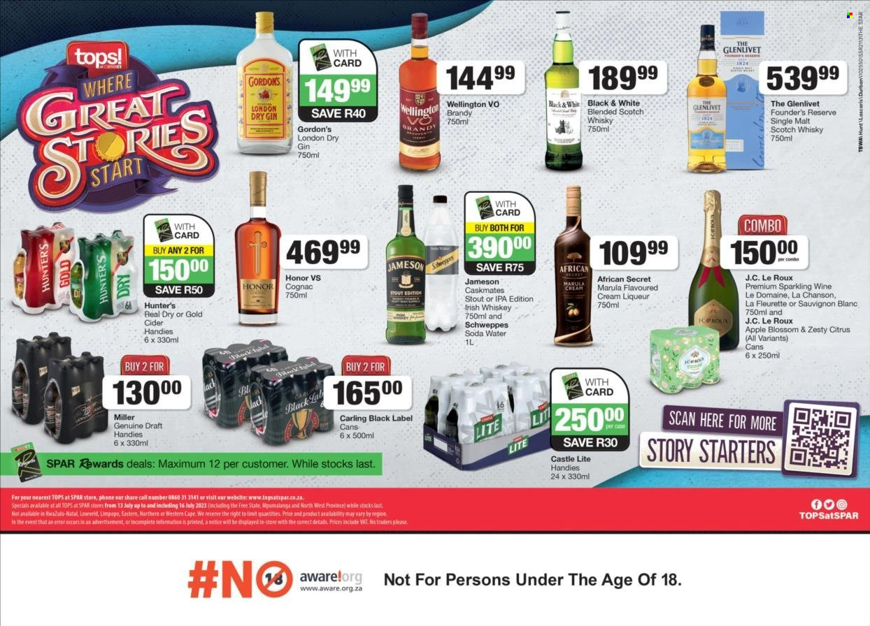 TOPS at SPAR specials - 13/07/2023 - 16/07/2023. Page 1