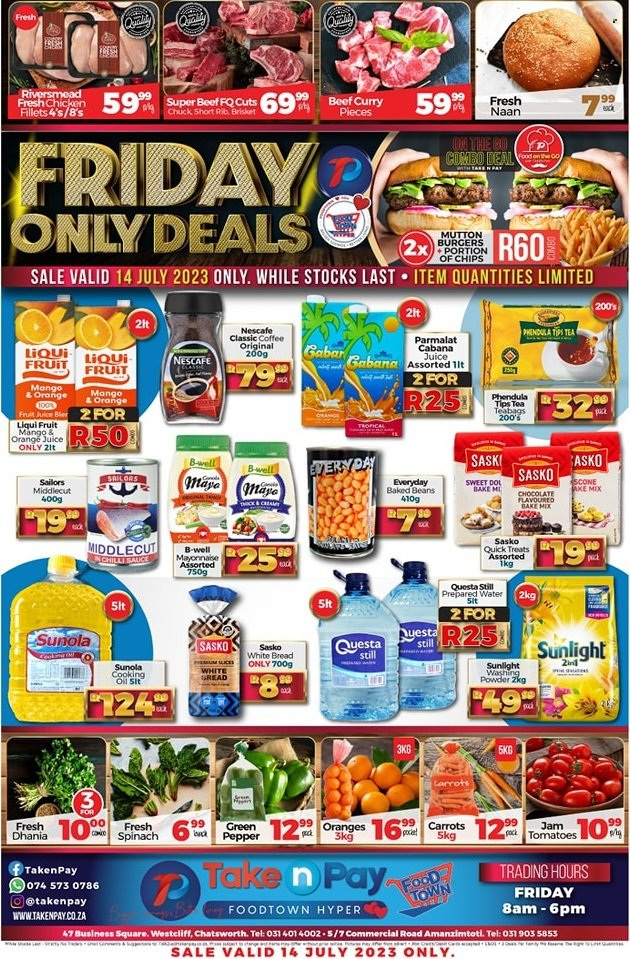 Take n Pay specials - 14/07/2023 - 14/07/2023. Page 1