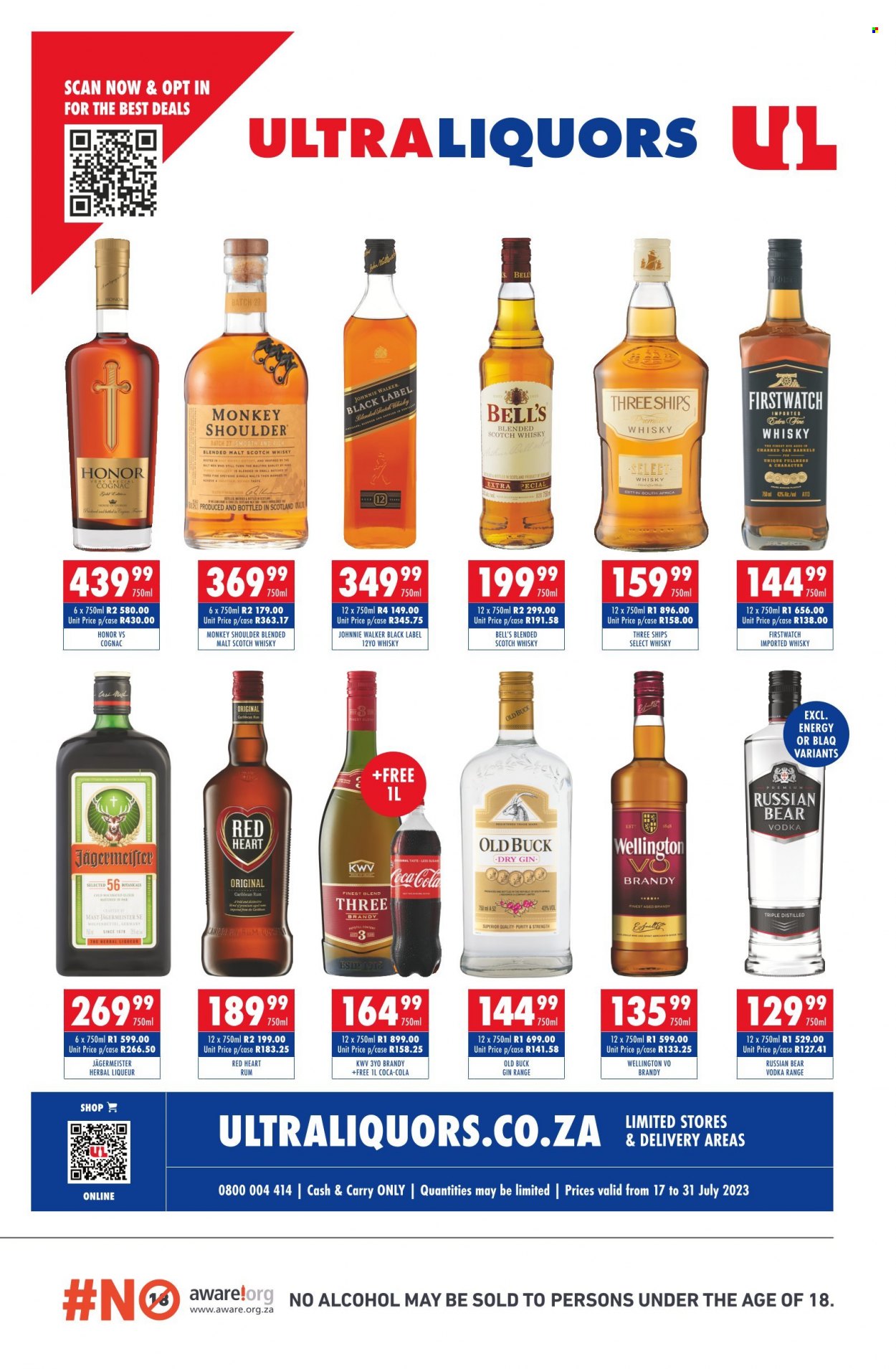 Ultra Liquors specials - 17/07/2023 - 31/07/2023. Page 1