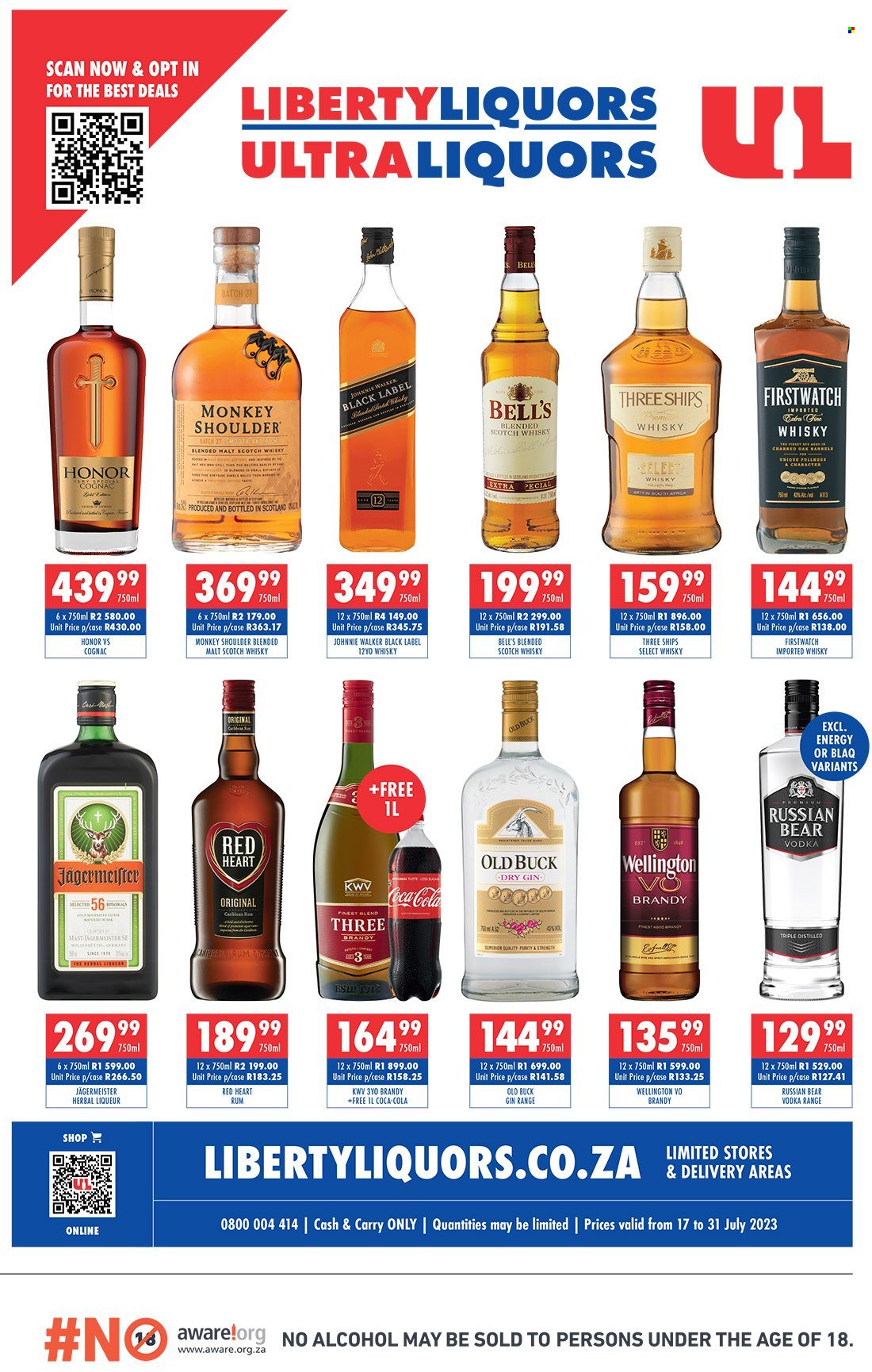 Liberty Liquors specials - 17/07/2023 - 31/07/2023. Page 1