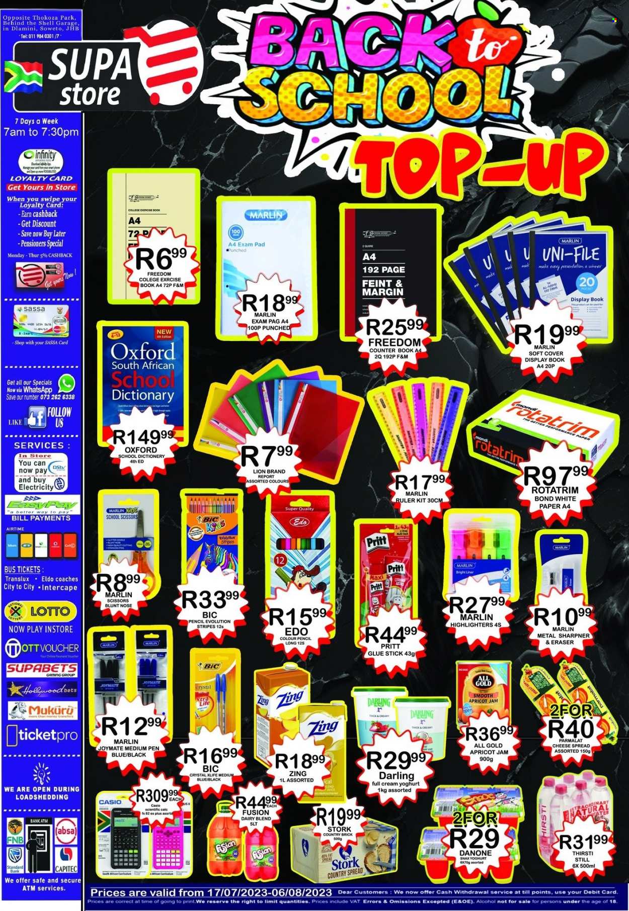 Supa Store specials - 17/07/2023 - 06/08/2023. Page 1