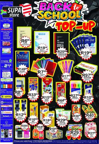 Supa Store catalogue  - 17/07/2023 - 06/08/2023.