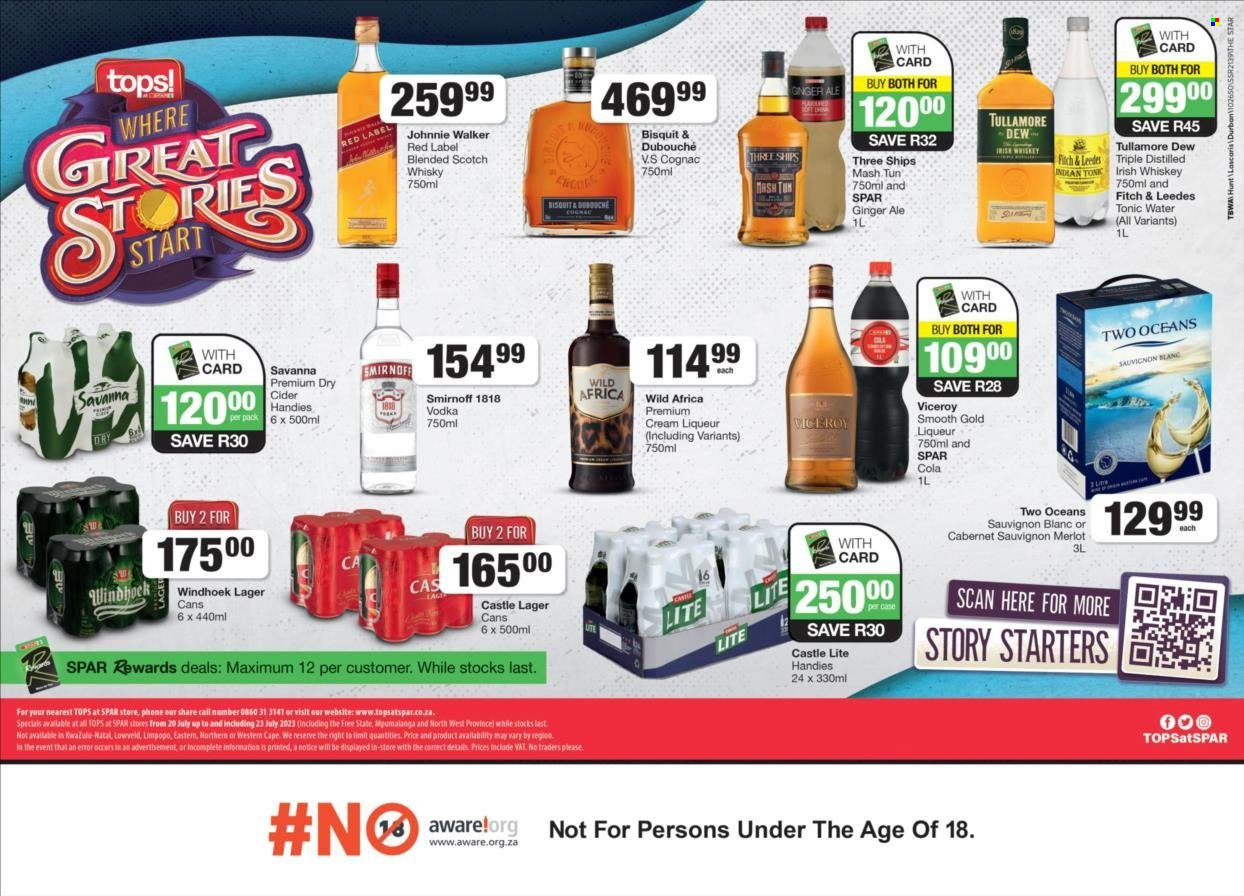 TOPS at SPAR specials - 20/07/2023 - 23/07/2023. Page 1