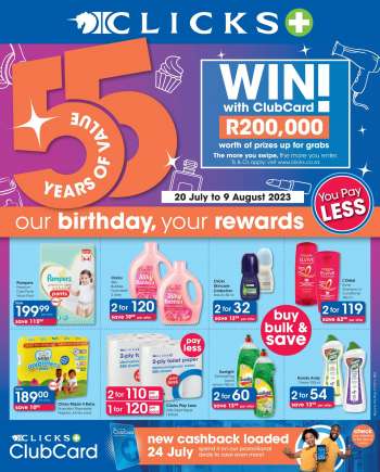 Clicks catalogue  - 20/07/2023 - 09/08/2023.