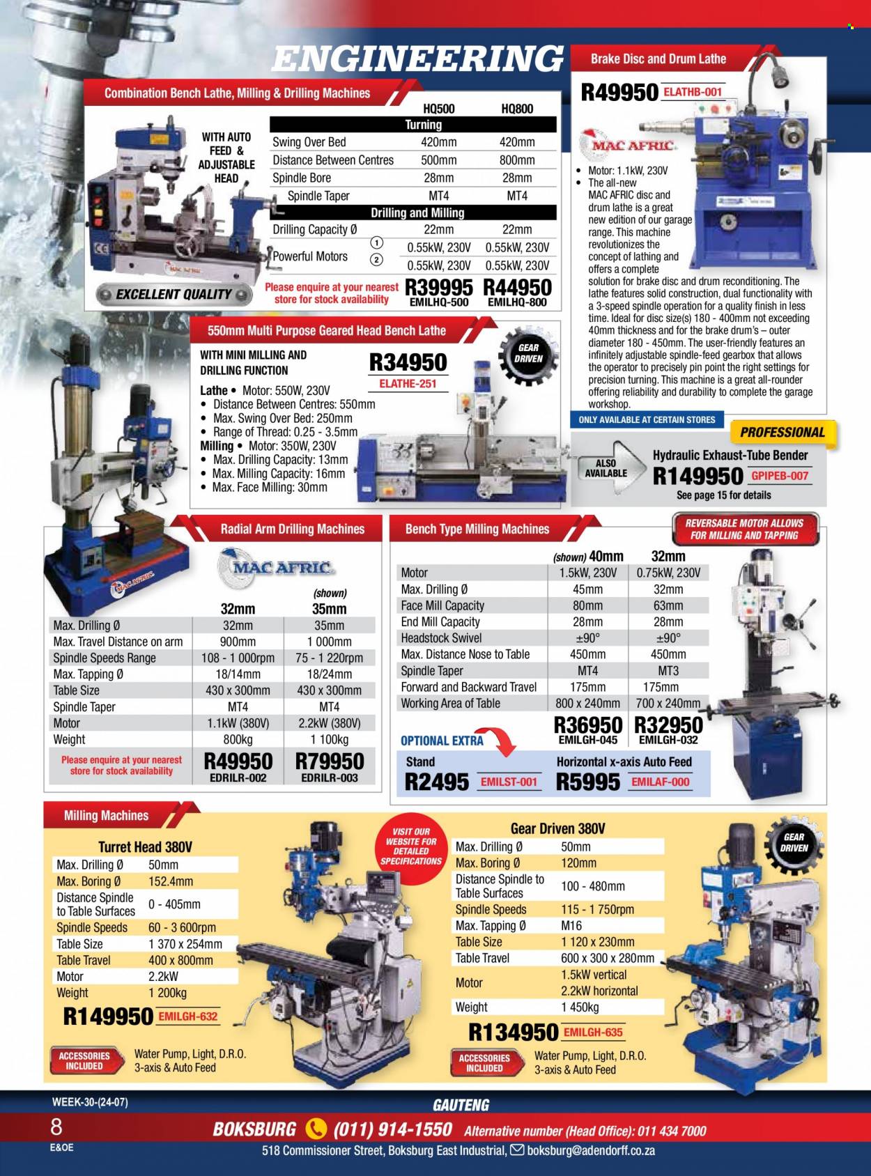 Adendorff Machinery Mart specials. Page 10