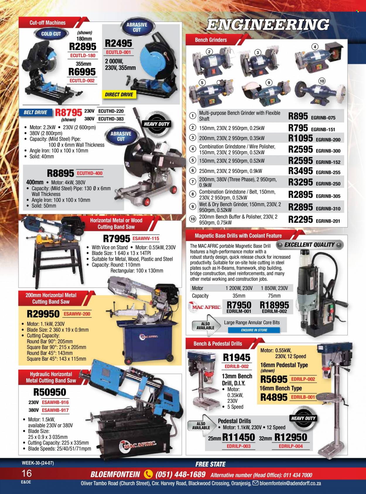Adendorff Machinery Mart specials. Page 18