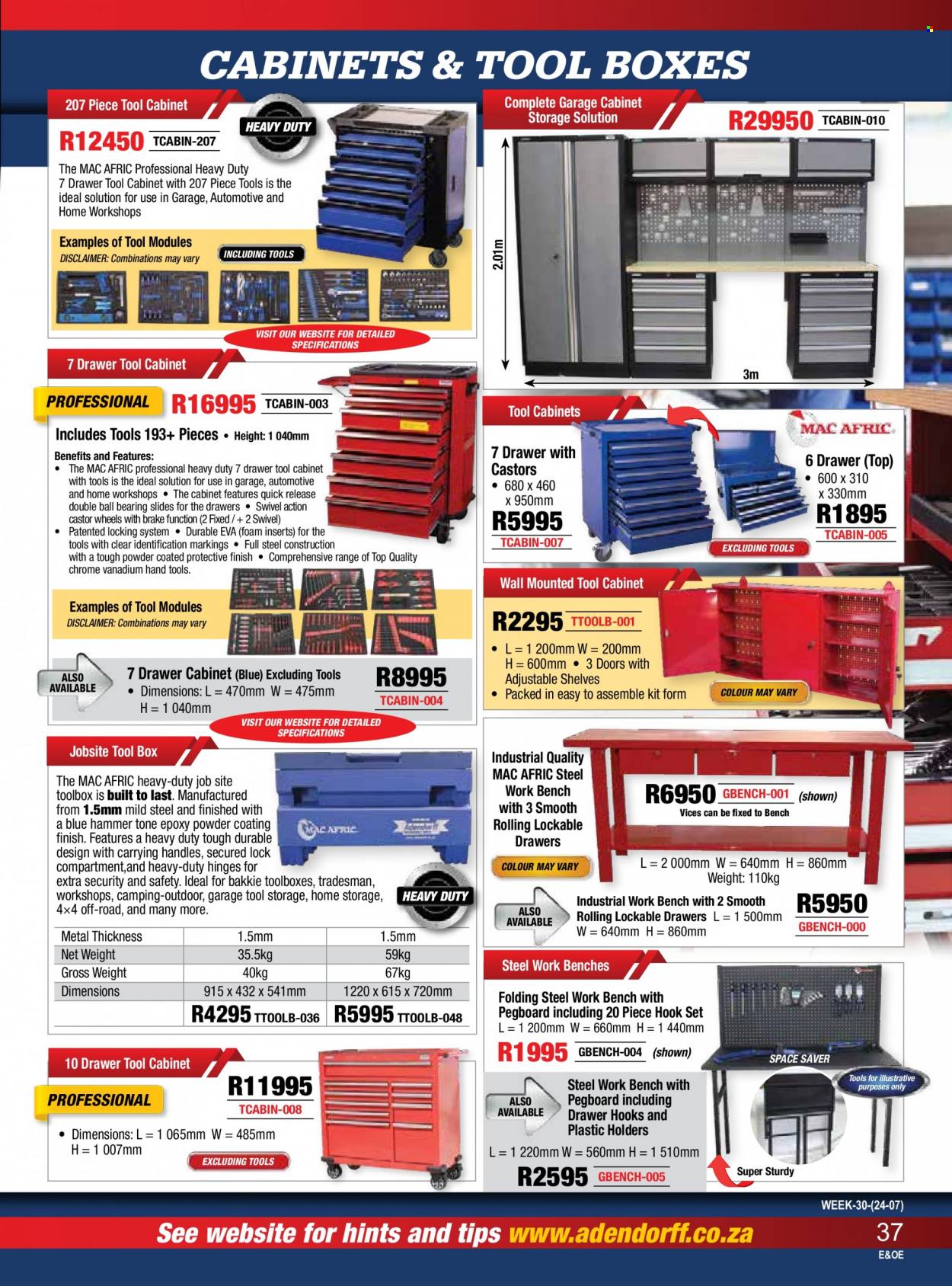 Adendorff Machinery Mart specials. Page 39
