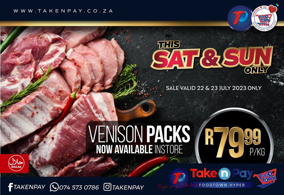 Take n Pay specials - 22/07/2023 - 23/07/2023. Page 1