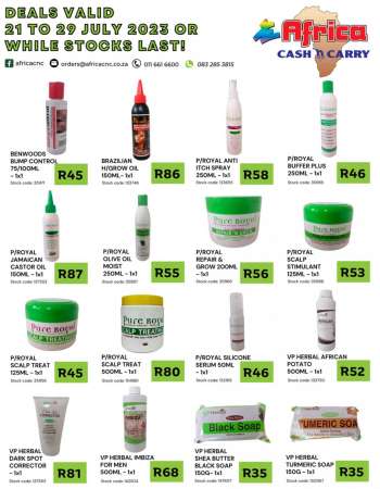 Africa Cash & Carry catalogue  - 21/07/2023 - 29/07/2023.