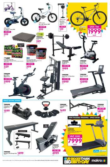 Makro gym equipment on sale catalogue