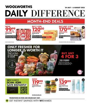 Woolworths catalogue  - 24/07/2023 - 06/08/2023.