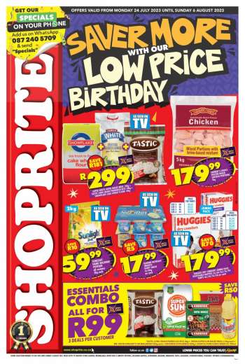 Shoprite catalogue  - 24/07/2023 - 06/08/2023.