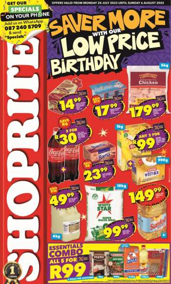 Shoprite catalogue  - 24/07/2023 - 06/08/2023.