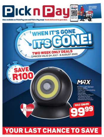 Pick n Pay Hypermarket catalogue  - 24/07/2023 - 06/08/2023.