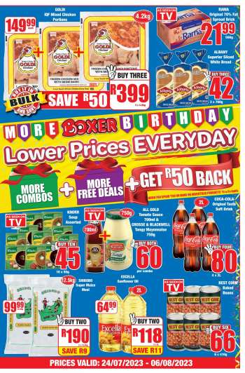 Boxer catalogue  - 24/07/2023 - 06/08/2023.