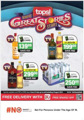 TOPS at SPAR catalogue  - 25/07/2023 - 06/08/2023.