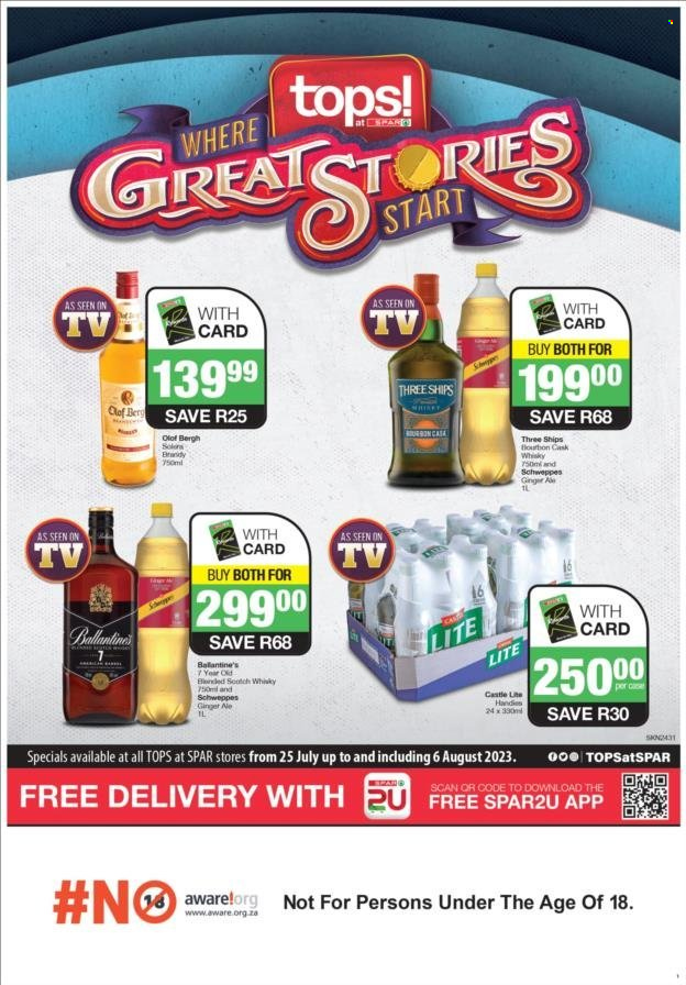 TOPS at SPAR specials - 25/07/2023 - 06/08/2023. Page 1