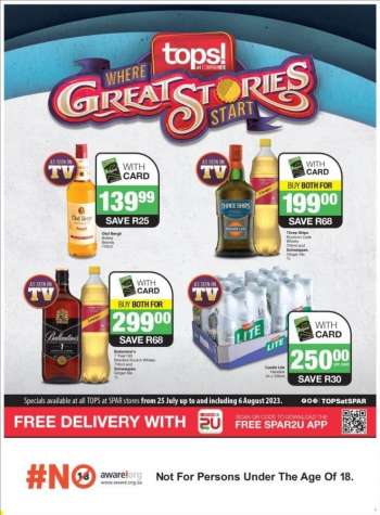 TOPS at SPAR catalogue  - 25/07/2023 - 06/08/2023.