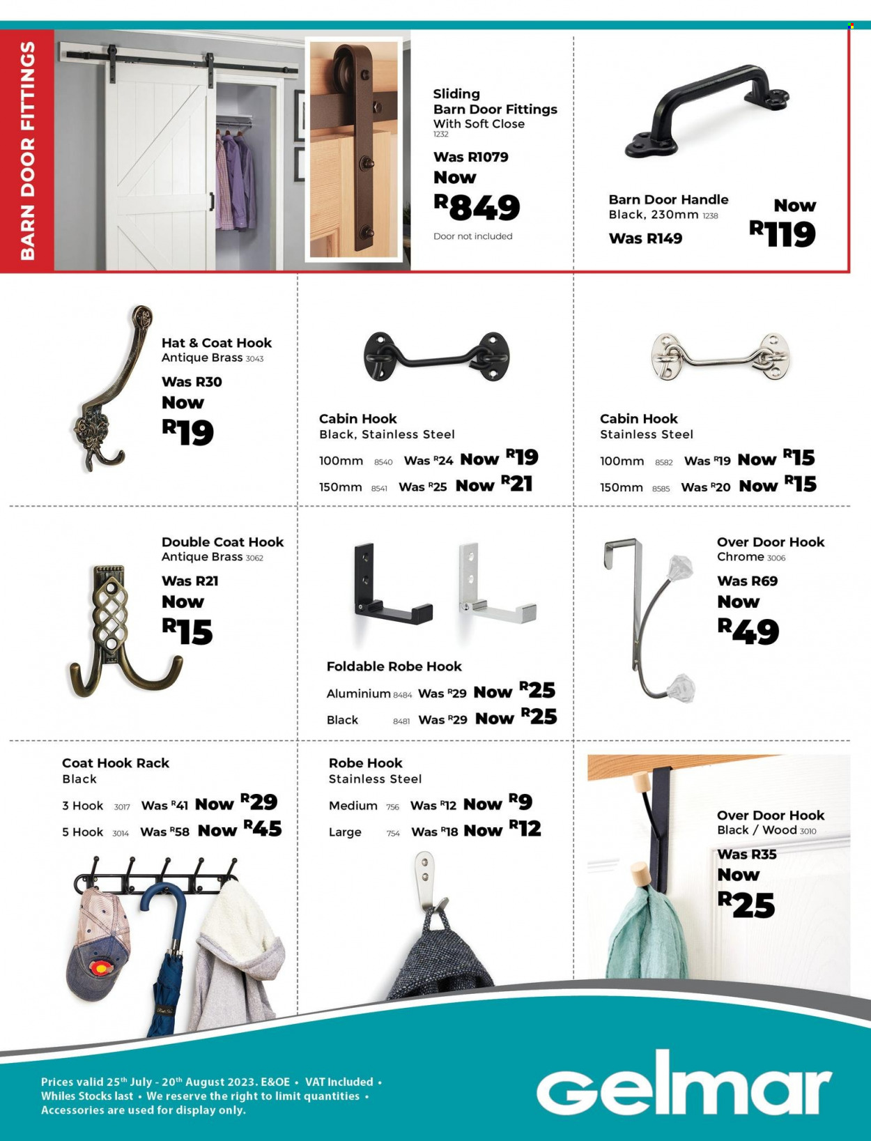 Gelmar specials - 25/07/2023 - 20/08/2023. Page 1