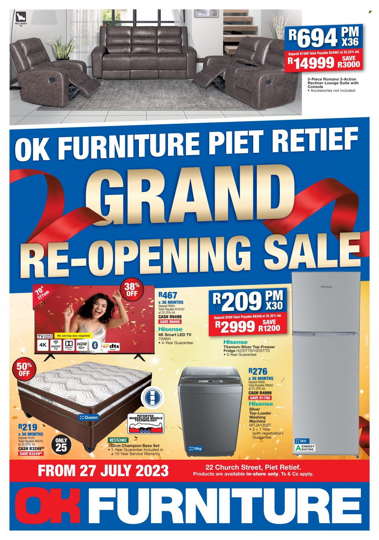 OK Furniture specials - 27/07/2023 - 06/08/2023. Page 1
