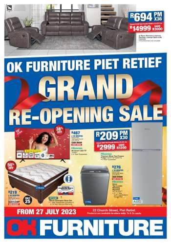 OK Furniture catalogue  - 27/07/2023 - 06/08/2023.