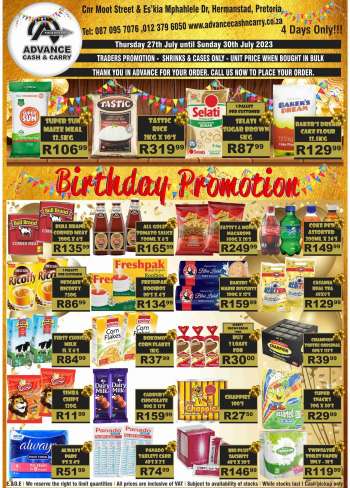 Advance Cash & Carry catalogue  - 27/07/2023 - 30/07/2023.